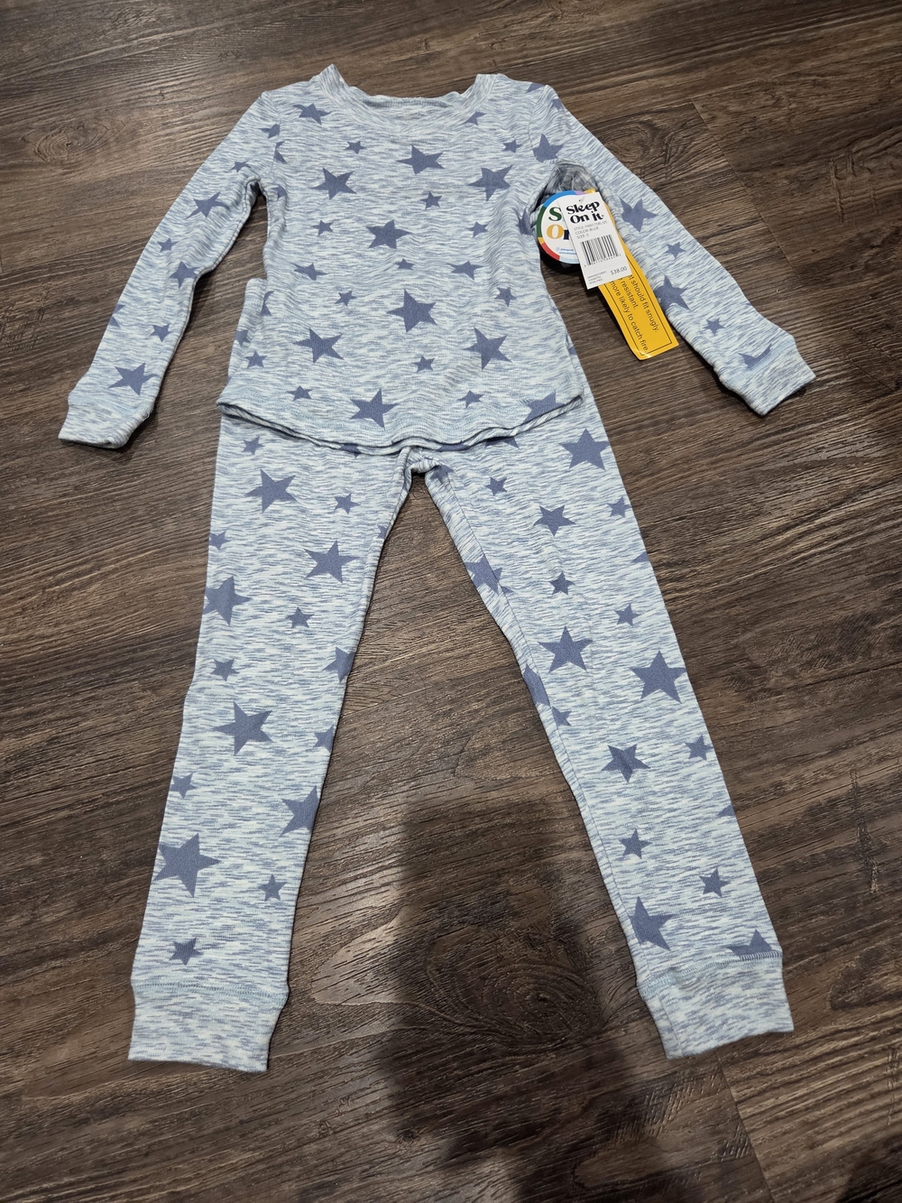 Sleep On It Light Blue Star-Print Pajama Set Size 5 New